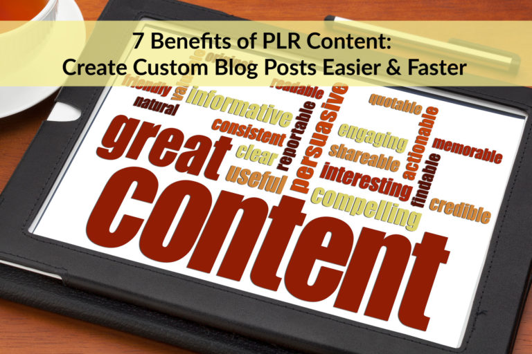 PLR content helps customize blog posts 