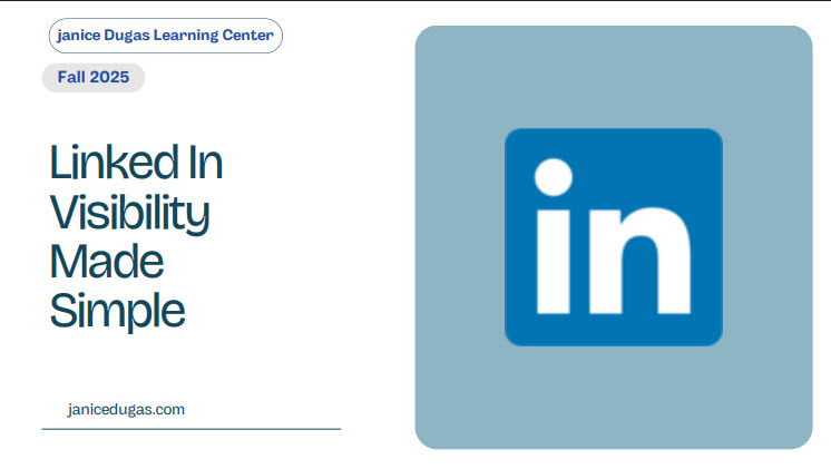 Visibility and Hashtags on LinkedIn • Janice Dugas Web Marketing ...